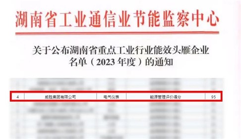 喜讯|宝运莱上榜湖南省能效“头雁”企业名单